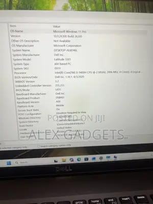 Laptop Dell Latitude 5501 8GB Intel Core i5 SSD 256GB