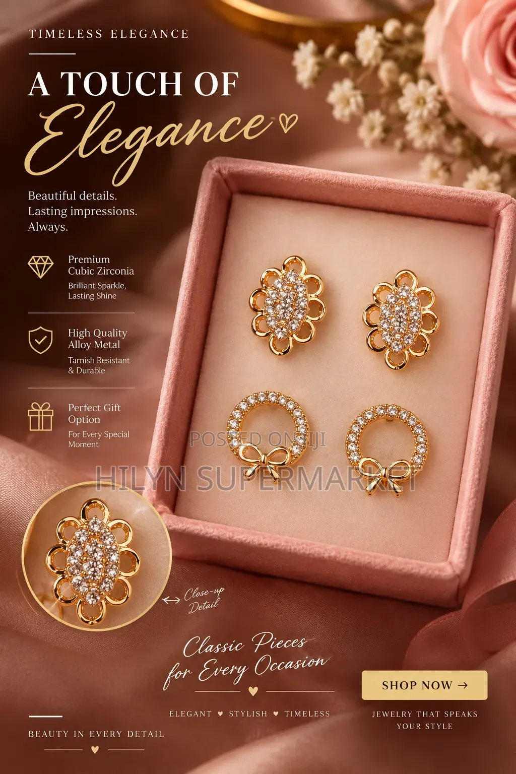 Two Piece Earrings