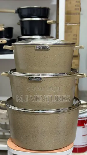 3Set Large Durable Non Stick Cookware
