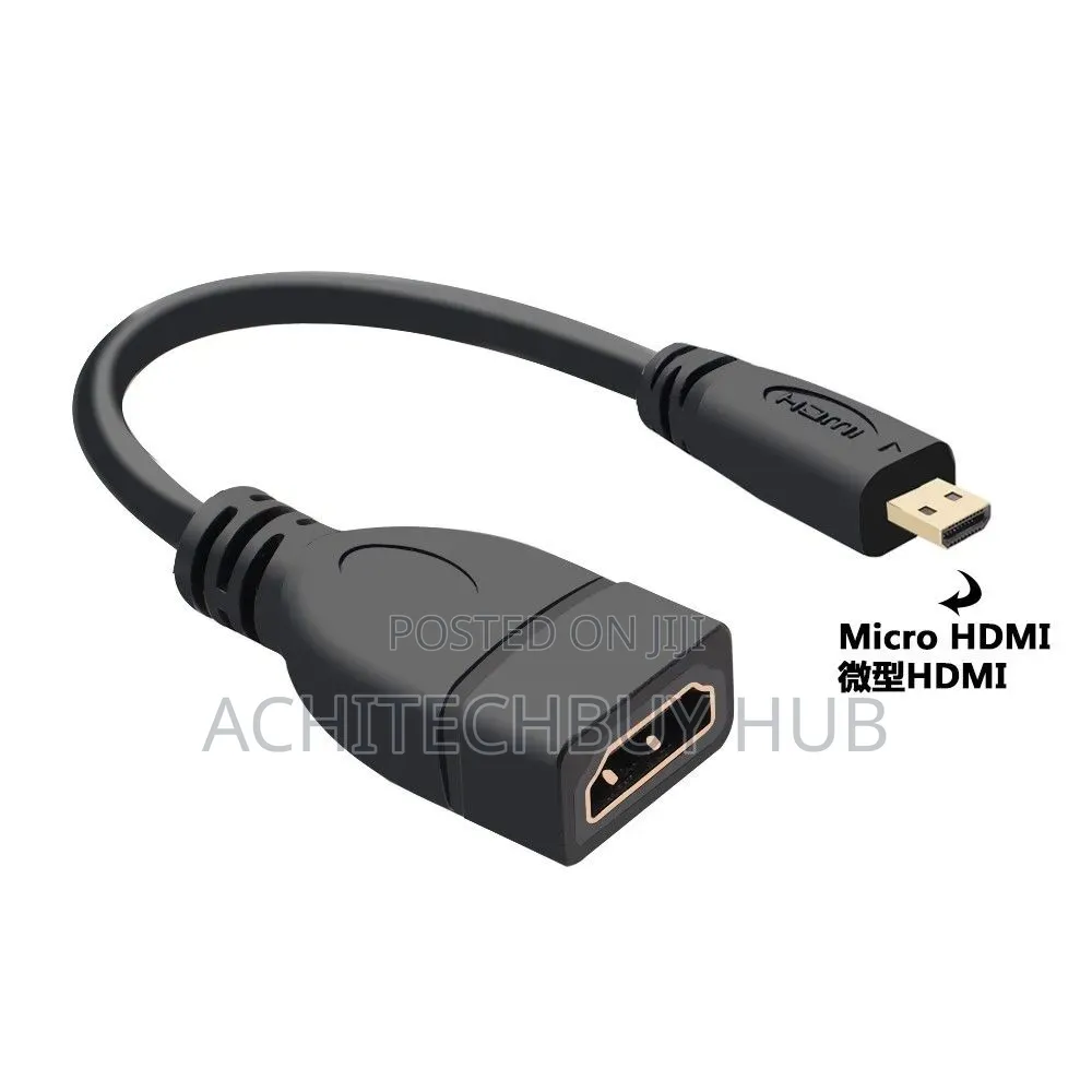 Micro HDMI to HDMI Adapter for DSLR Cameras, Live Streaming