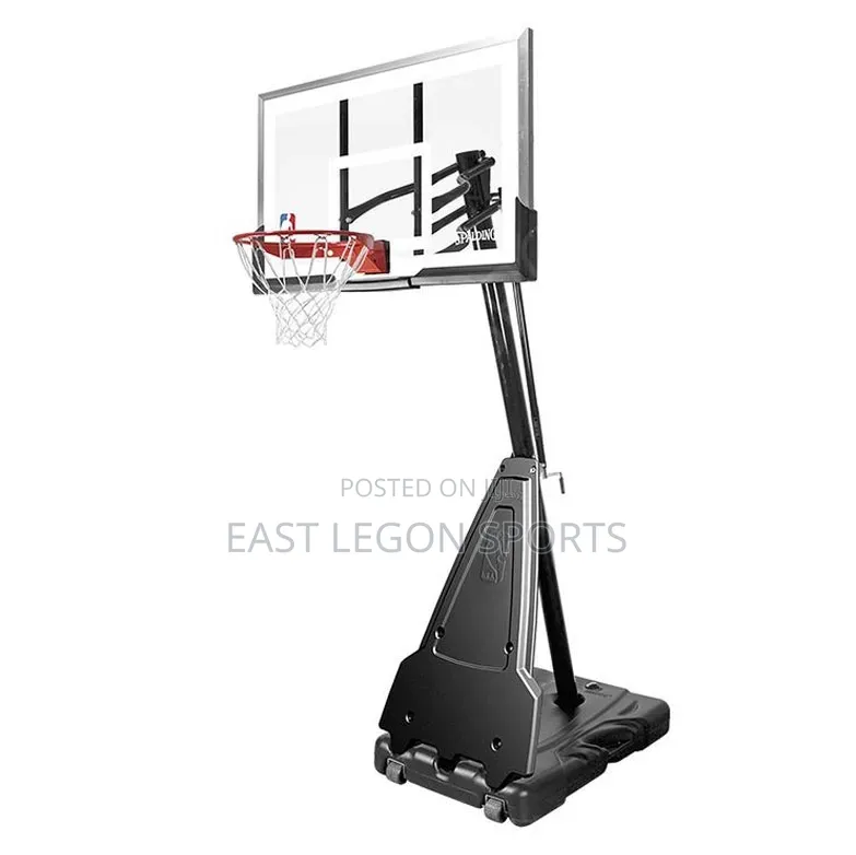 Spalding Basketball Stand Fibre Glass Backboard Hoop Rim