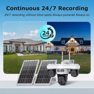 UBOX Triple Lense 4g Solar CCTV Camera