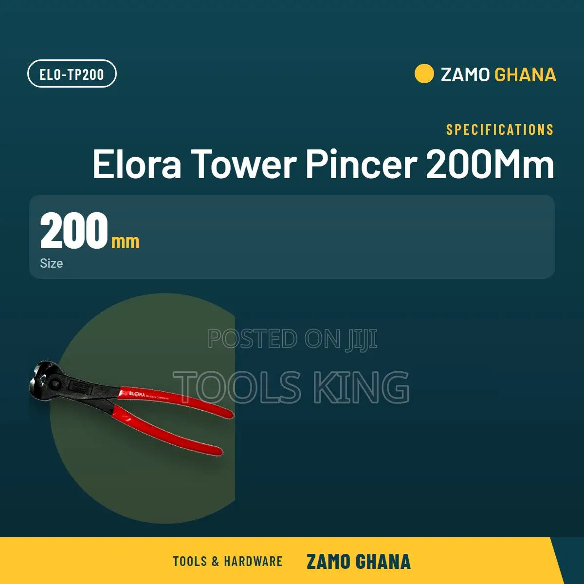 Elora Tower Pincer 200Mm - ELO-TP200