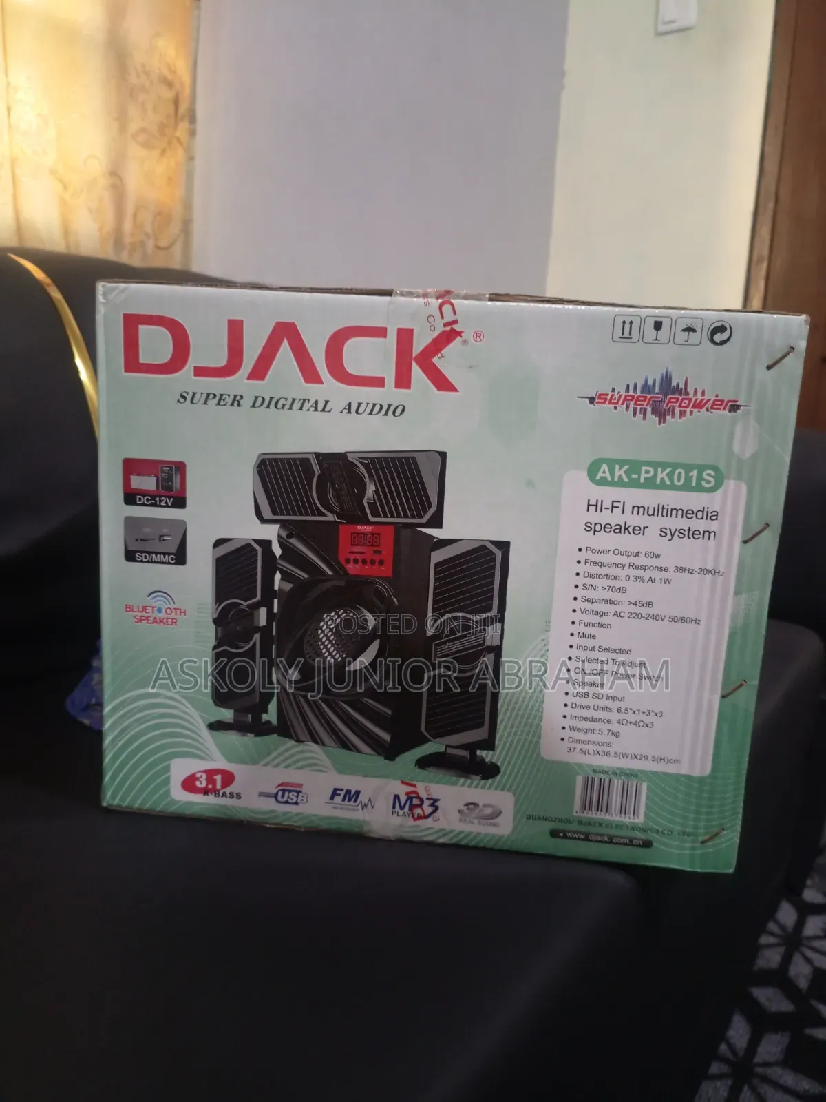 Bluetooth Speaker/Home Theater + Rechargeable/Light/Fan/Powerbank