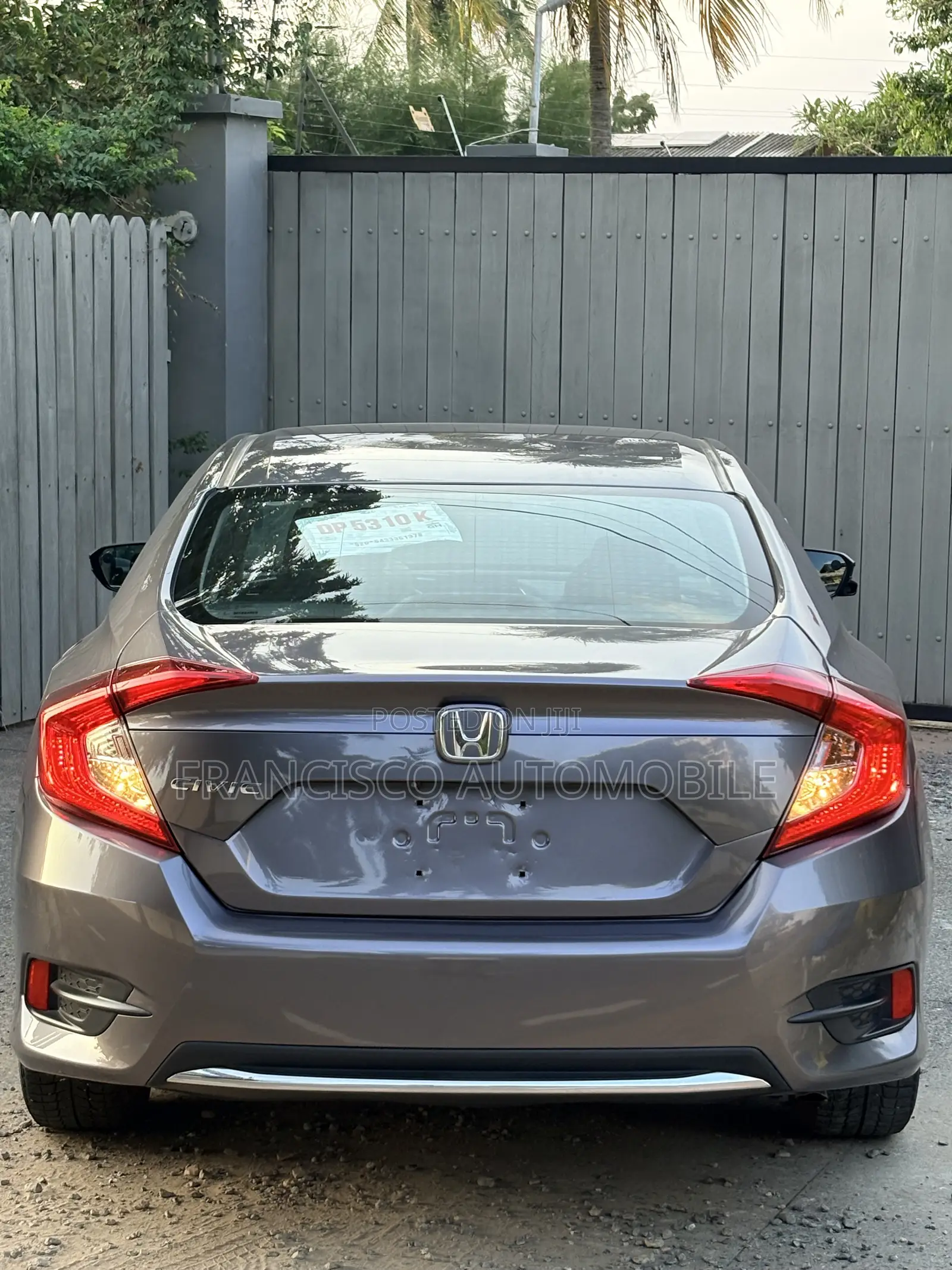 Honda Civic EX Sedan 2020 Gray