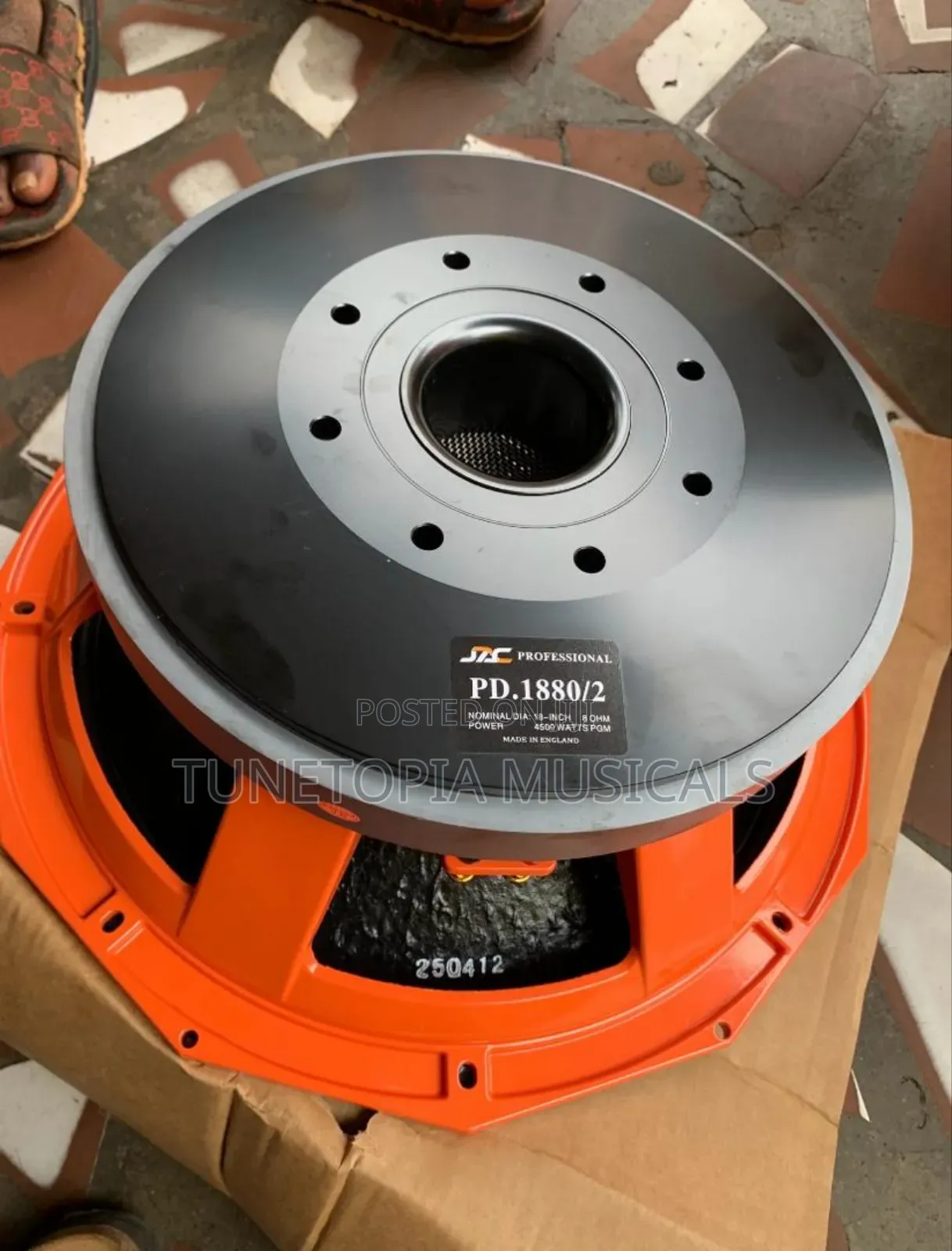 JAC Professional PD.1880/2 18-Inch Naked Bass Speaker (4500watt)