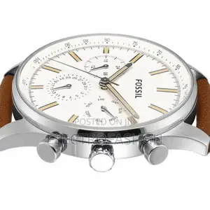FOSSIL Men's Sullivan 44mm Multifunction Brown Leather Watc