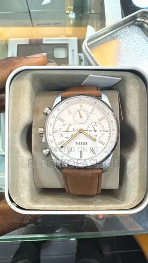 FOSSIL Men's Sullivan 44mm Multifunction Brown Leather Watc