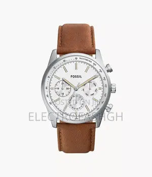 FOSSIL Men's Sullivan 44mm Multifunction Brown Leather Watc