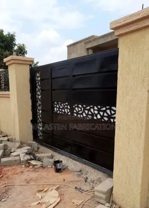 Modern Laser-Cut Sliding Security Gate (Custom Metal Design)