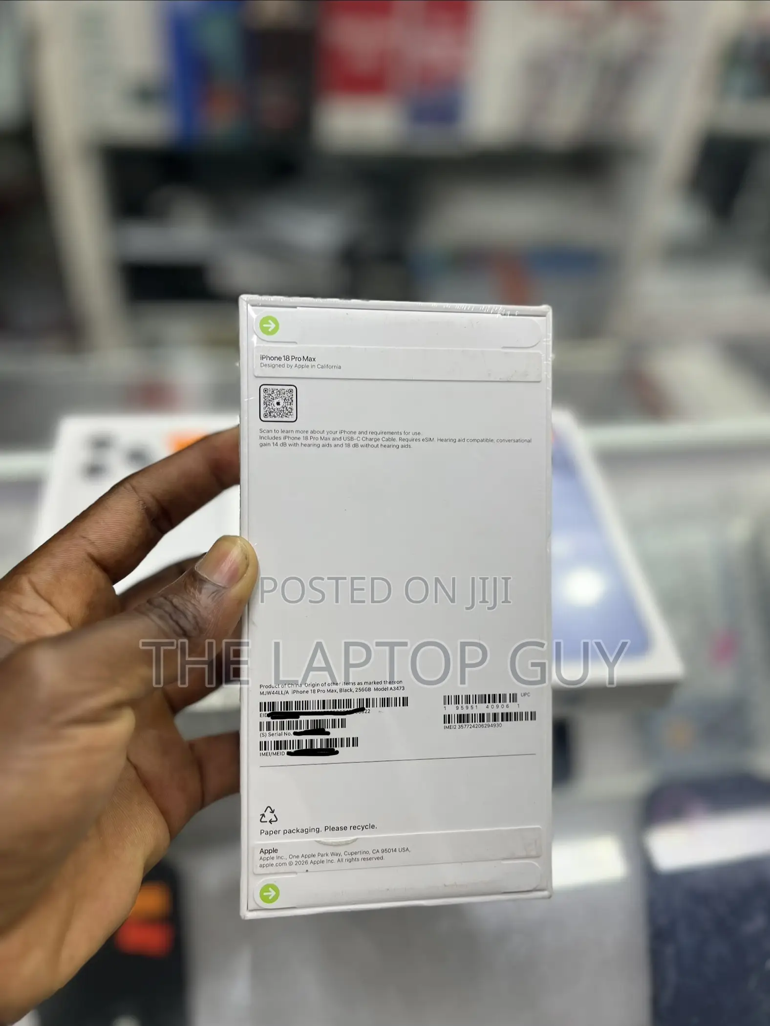 New Apple iPhone 18 Pro Max 256 GB Black