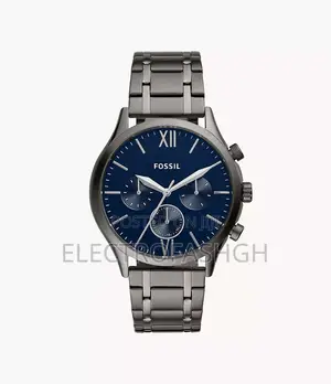 FOSSIL Men's Fenmore 44 Mm Multifunction Smoke Stainless Steel Watch