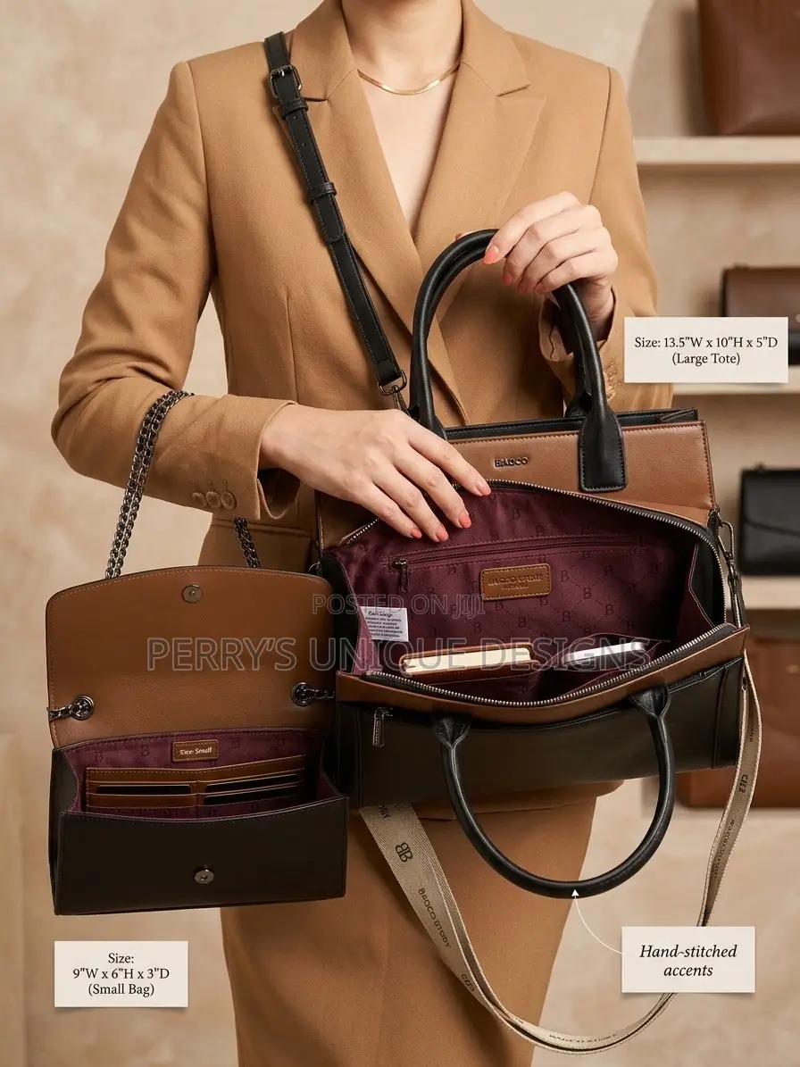 Premium BAGCO STORY 2-in-1 Ladies Handbag Set – Elegant Crossbody Bag