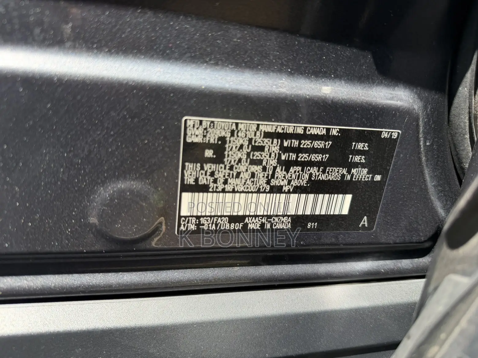 Toyota RAV4 2019 Black