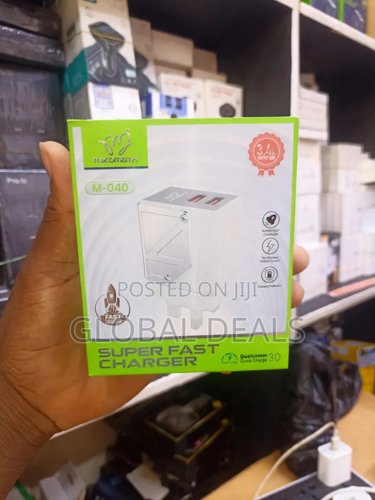 Super Fast Charger 3.4A - Qualcomm Quick Charge 3.0 Dual USB Adapter