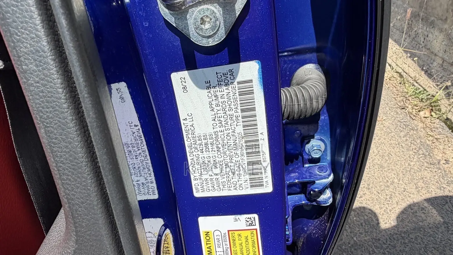 Honda Accord 2022 Blue