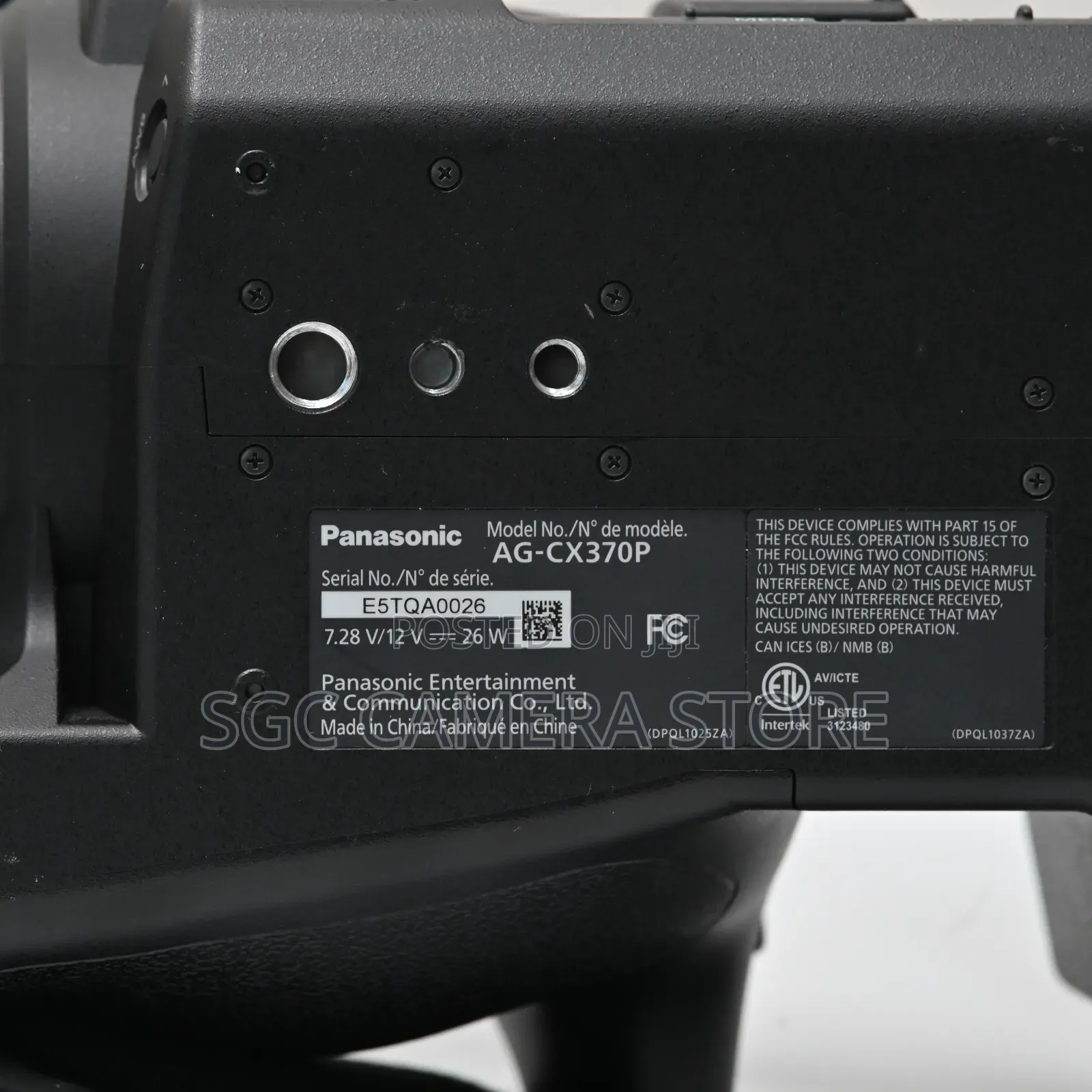 Panasonic AG-CX 370P Camcorder (2025) // Like New // 1 Year Warranty