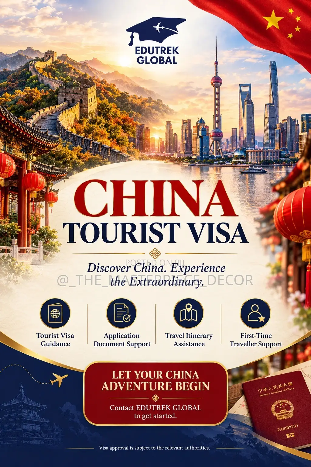 China Tourist or Vistors Visa Processing in 1 Month