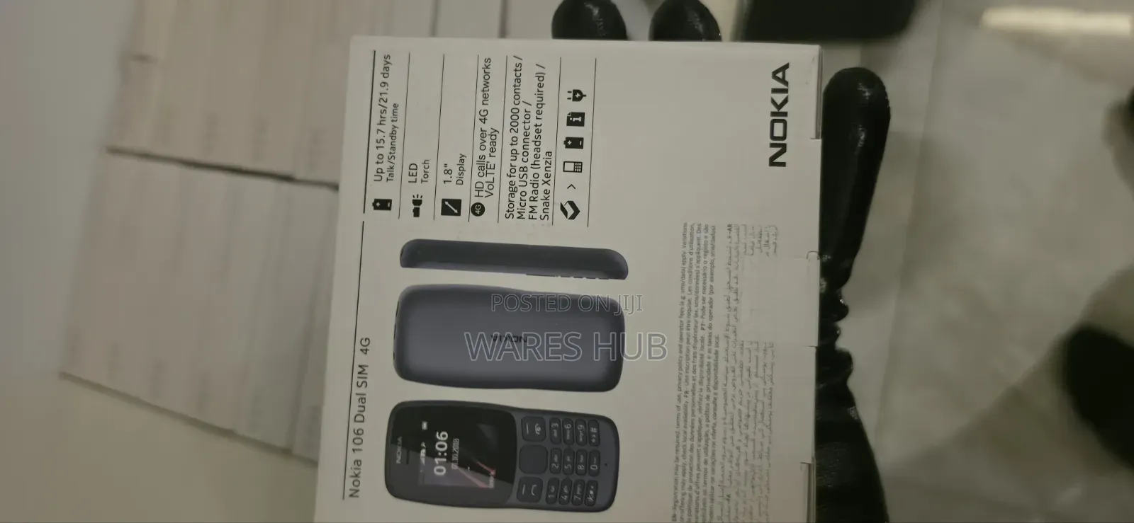 New Nokia 106 Black