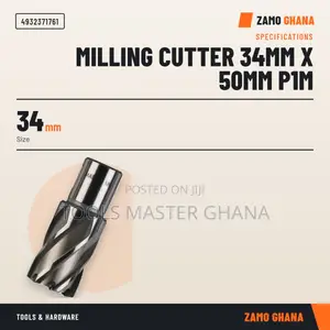 Milling Cutter 34Mm X 50Mm P1M -