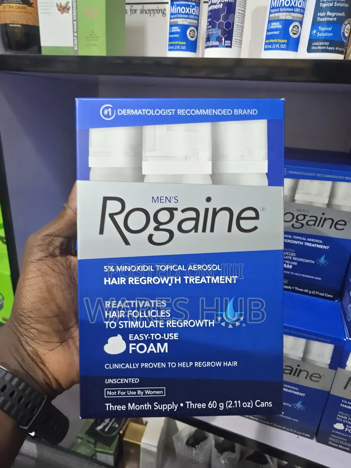 Rogaine Pack of Three Minoxidil