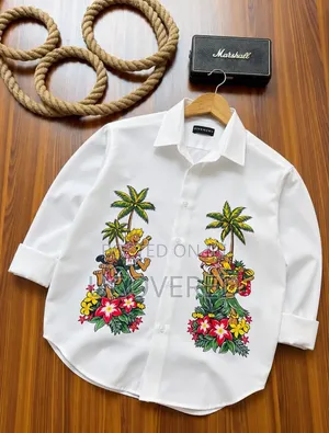 Designer Long-Sleeve Button-Down Shirt