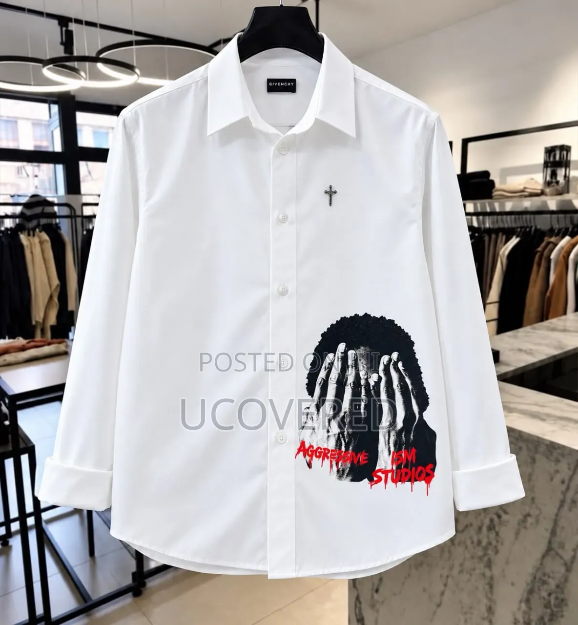 Designer Long-Sleeve Button-Down Shirt
