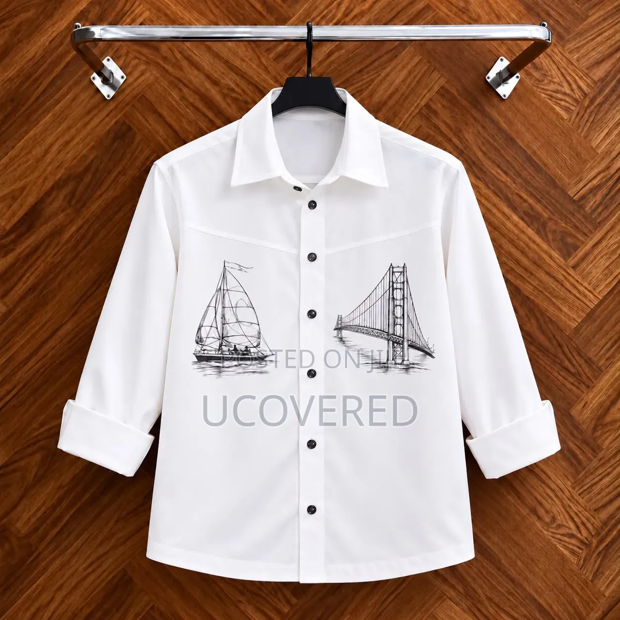 Designer Long-Sleeve Button-Down Shirt