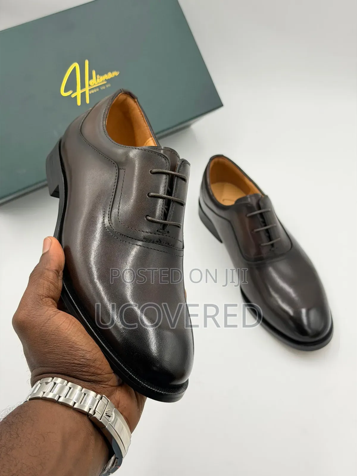 Holiman Formal Black Leather Oxford Dress Shoes