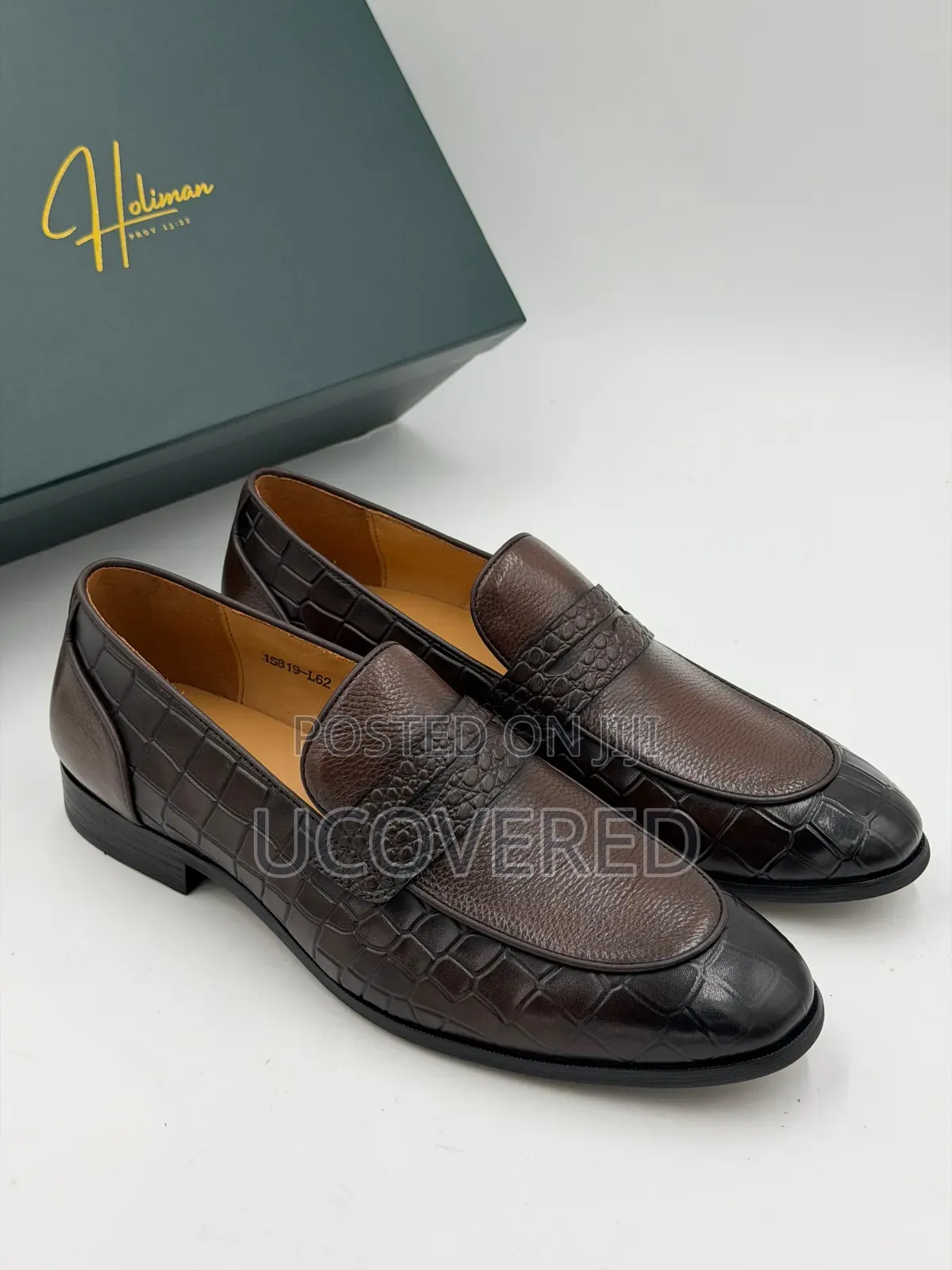 Holiman Loafer Crocodile-Embossed Leather