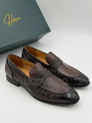 Holiman Loafer Crocodile-Embossed Leather