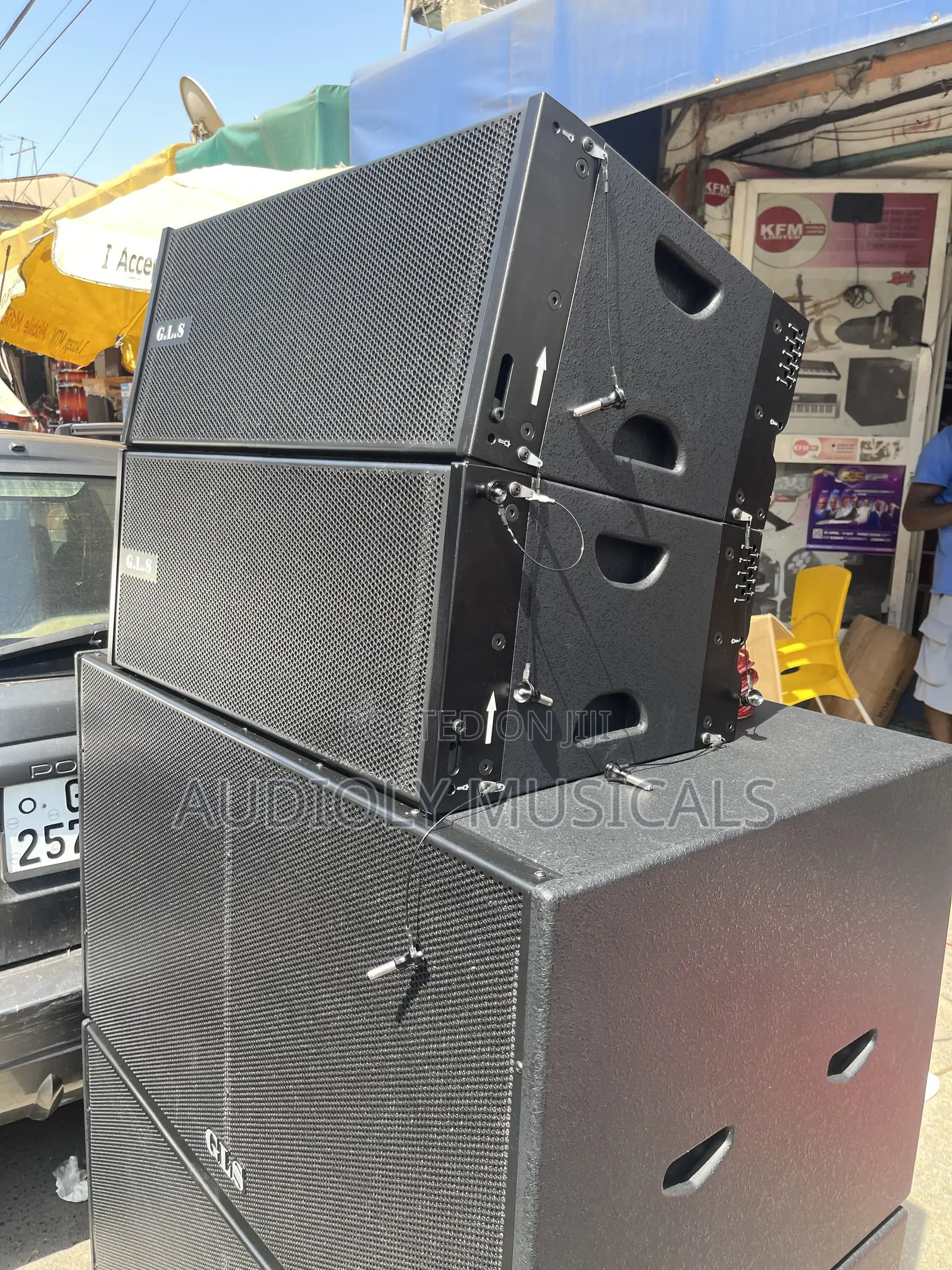 GLS 1Pair 10(inches) Line Array With a Pair of GLS Double Bass And
