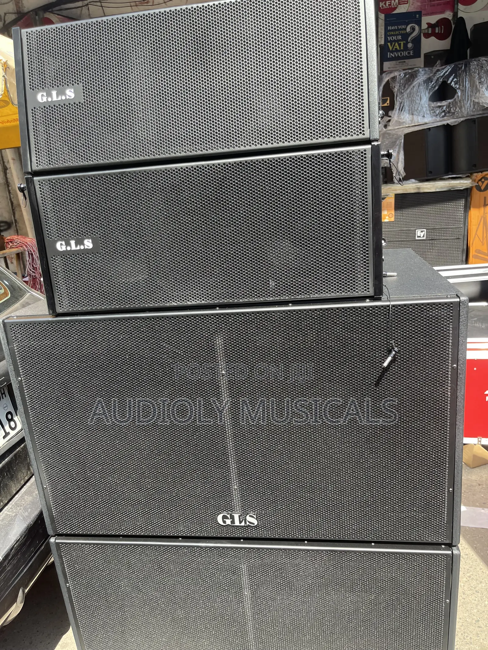 GLS 1Pair 10(inches) Line Array With a Pair of GLS Double Bass And