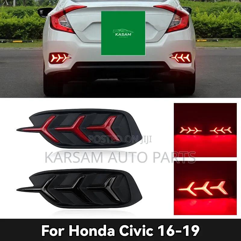 Honda Civic Back Bumper Reflector Led Type 2016-2020