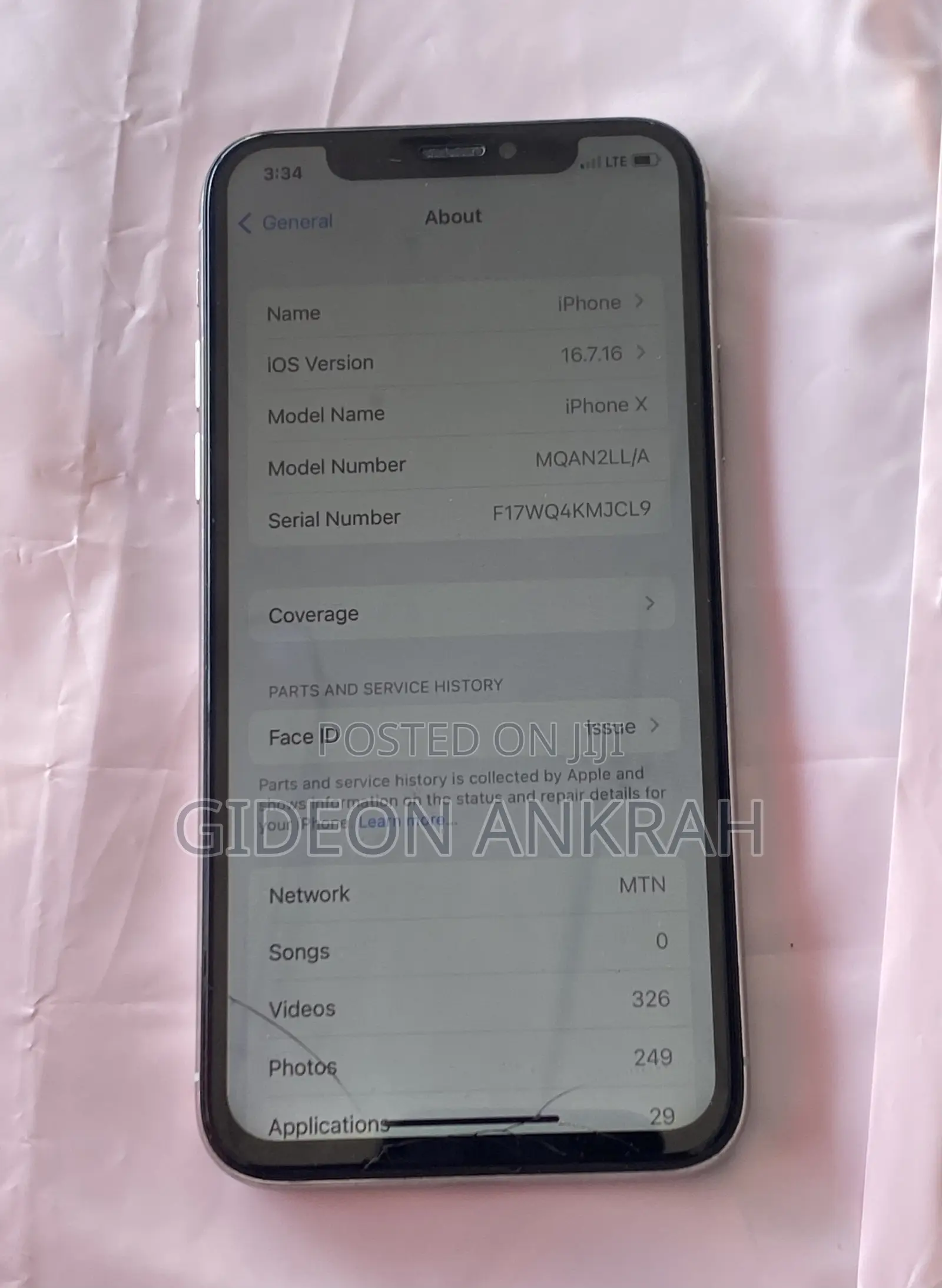 Apple iPhone X 256 GB White