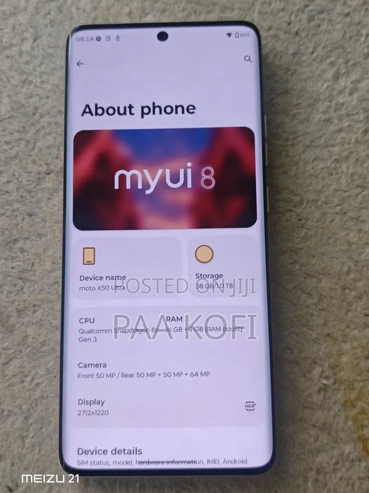 Motorola Edge 50 Ultra 1 TB Purple