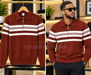 Quarter Zip Knitted Sweater Available in All Colors and Sizes