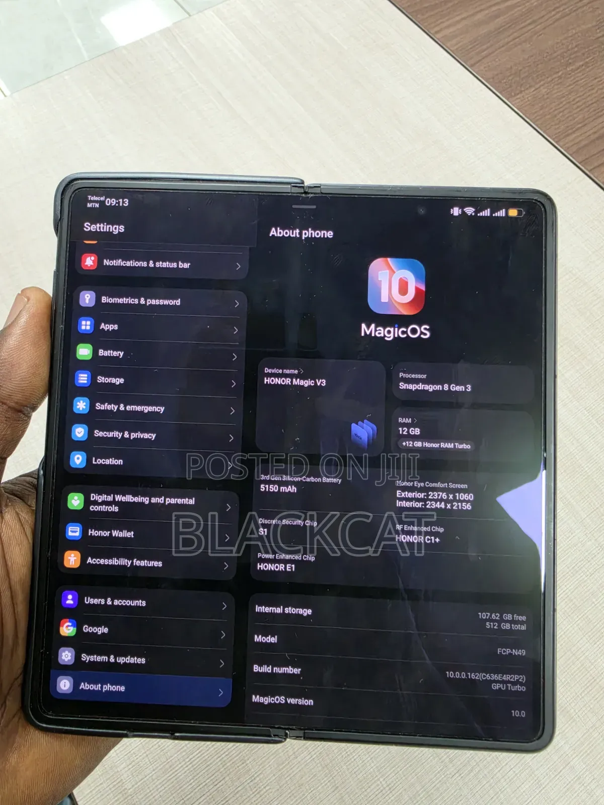 Honor Magic V3 512 GB Black
