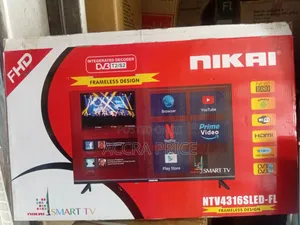 Nikai Smart TV 43 Inch Full HD Frameless TV