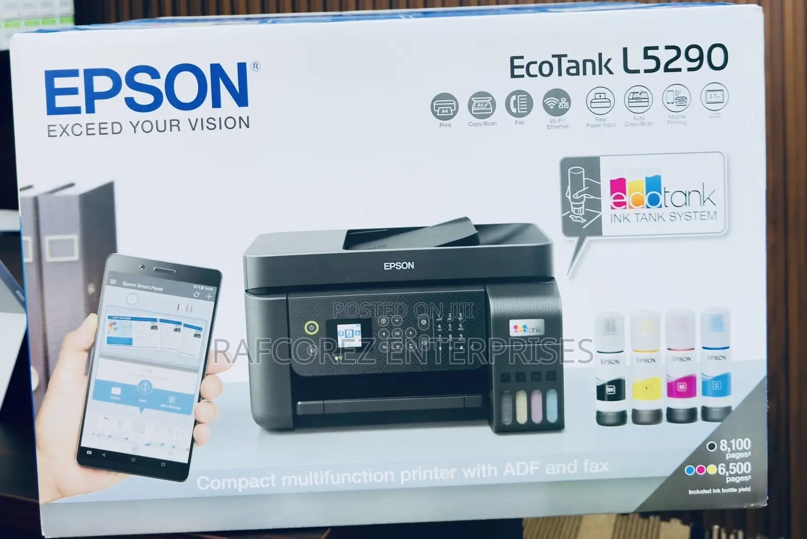 Epson EcoTank L5290 Wi-Fi All-in-One Printer With ADF & Fax