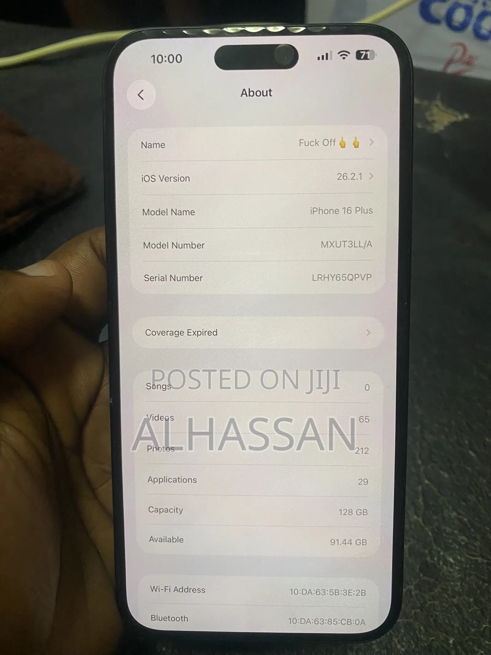 Apple iPhone 16 Plus 128 GB Black