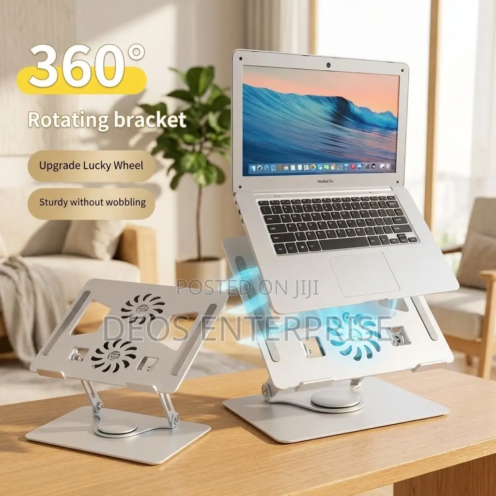 Ergonomic 360 Laptop Cooling Fan