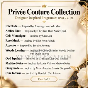 Privée Couture Collection –Designer Inspired Perfumes