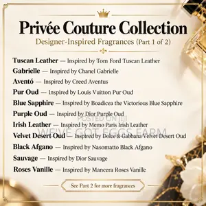 Privée Couture Collection –Designer Inspired Perfumes