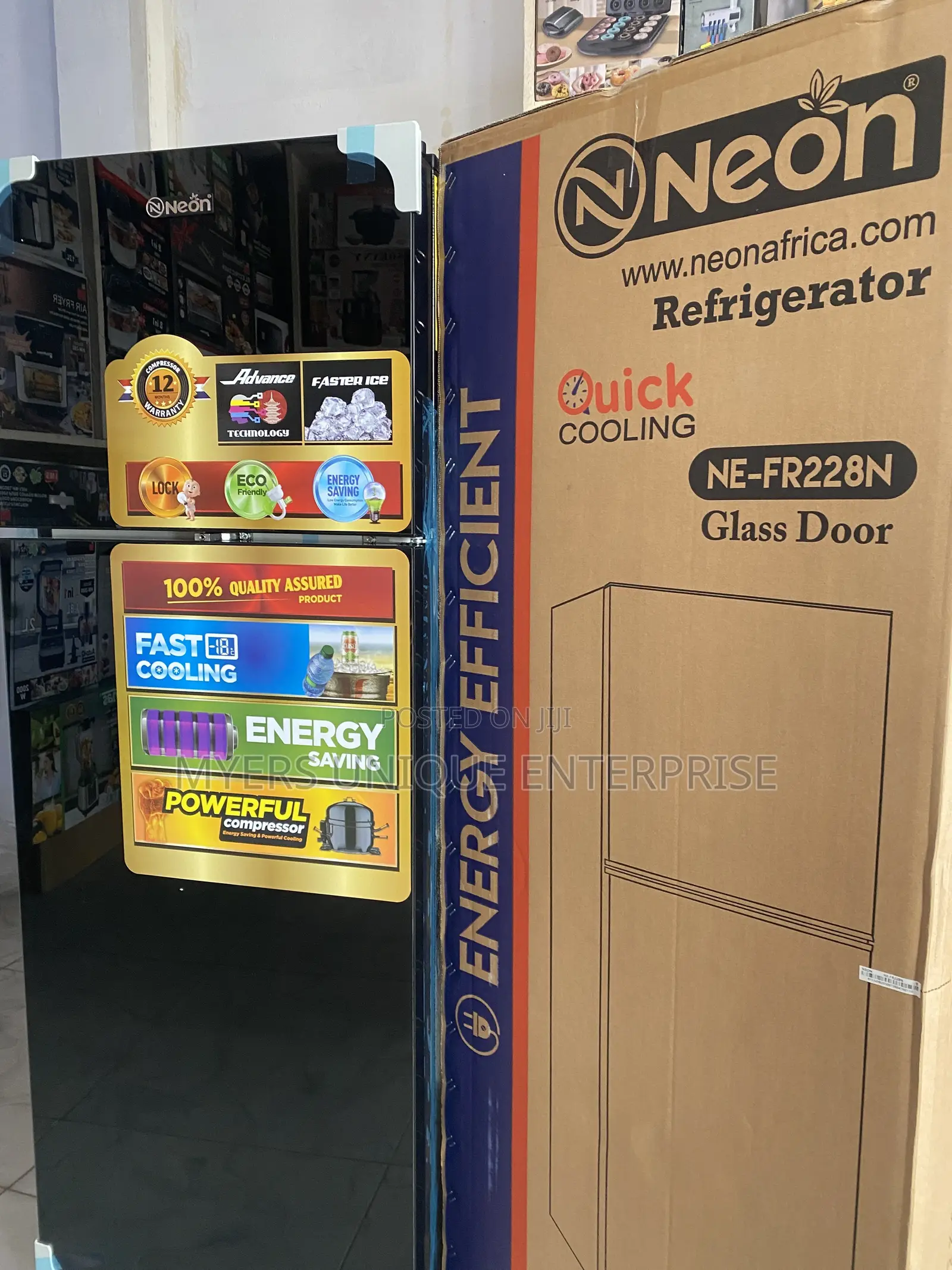 Eco Friendly Double Door Fridge 208L