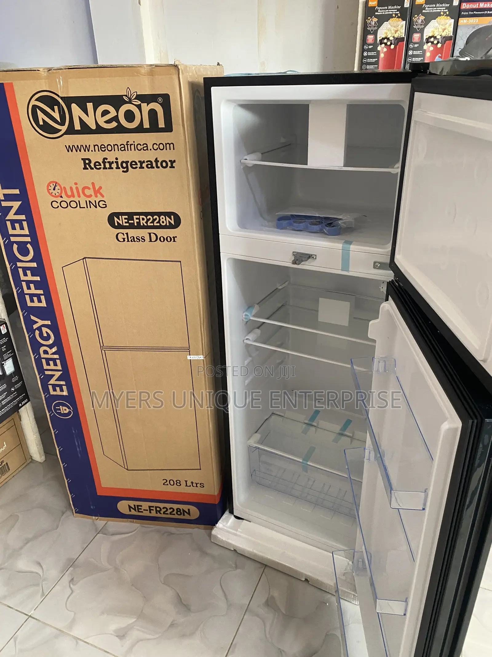 Eco Friendly Double Door Fridge 208L