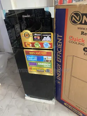 208L Double Door Fridge With Adjustable Shelves and Crisper