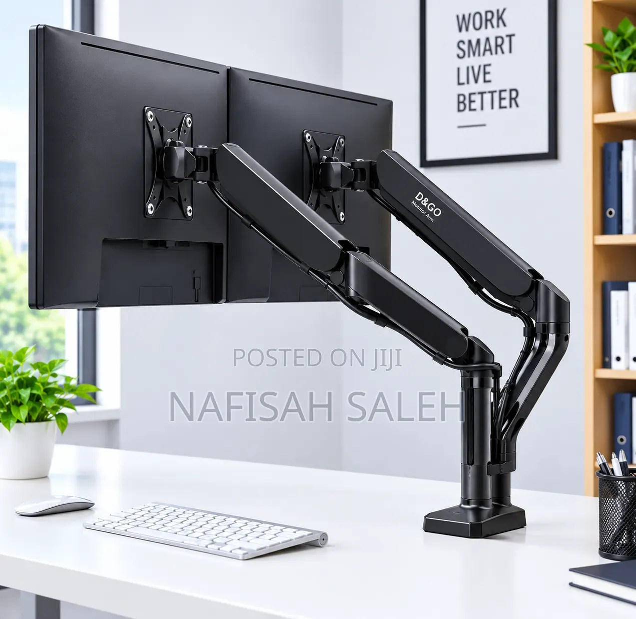 Adjustable Monitor Arm Mount for Office & Home Desk.