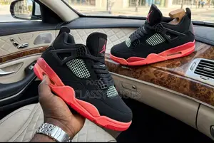 Airjordan Retro 4 Black and Orange