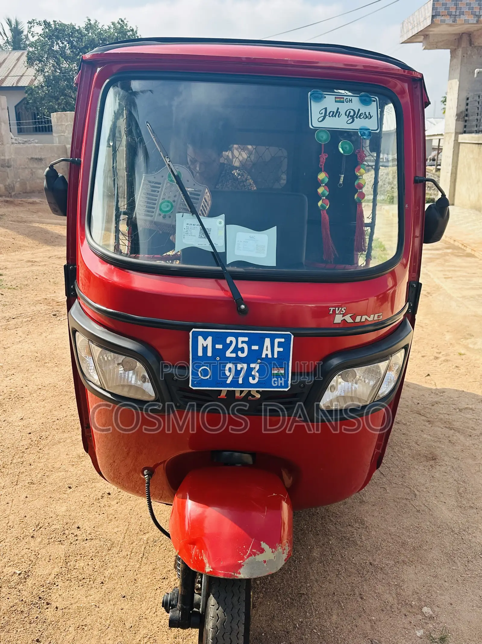 TVS King Deluxe Plus iTouch Start 2025 Red
